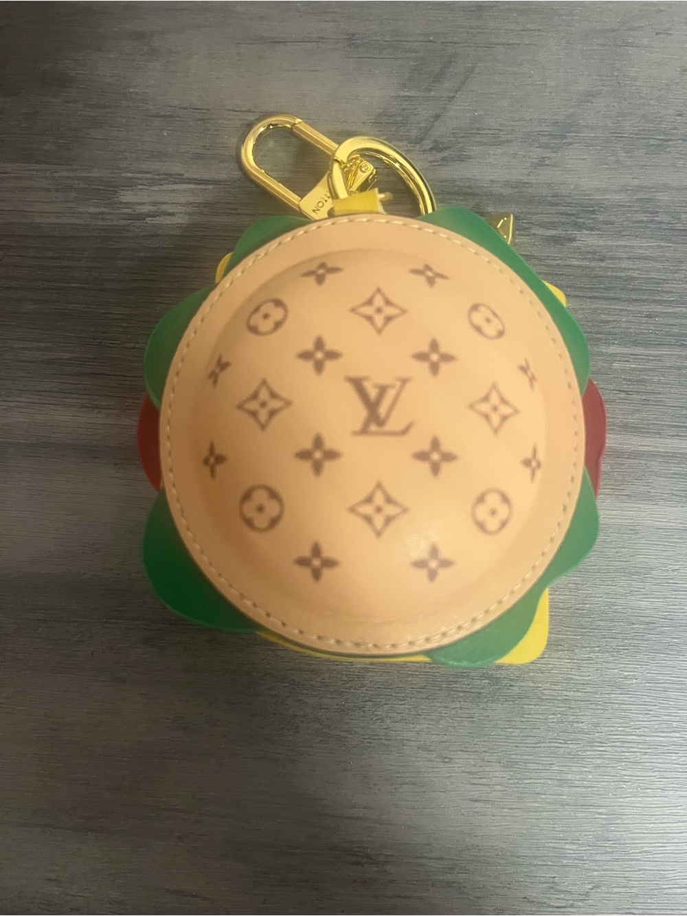 Multicolor Monogram Hamburger Key Holder - Picture 2 of 4